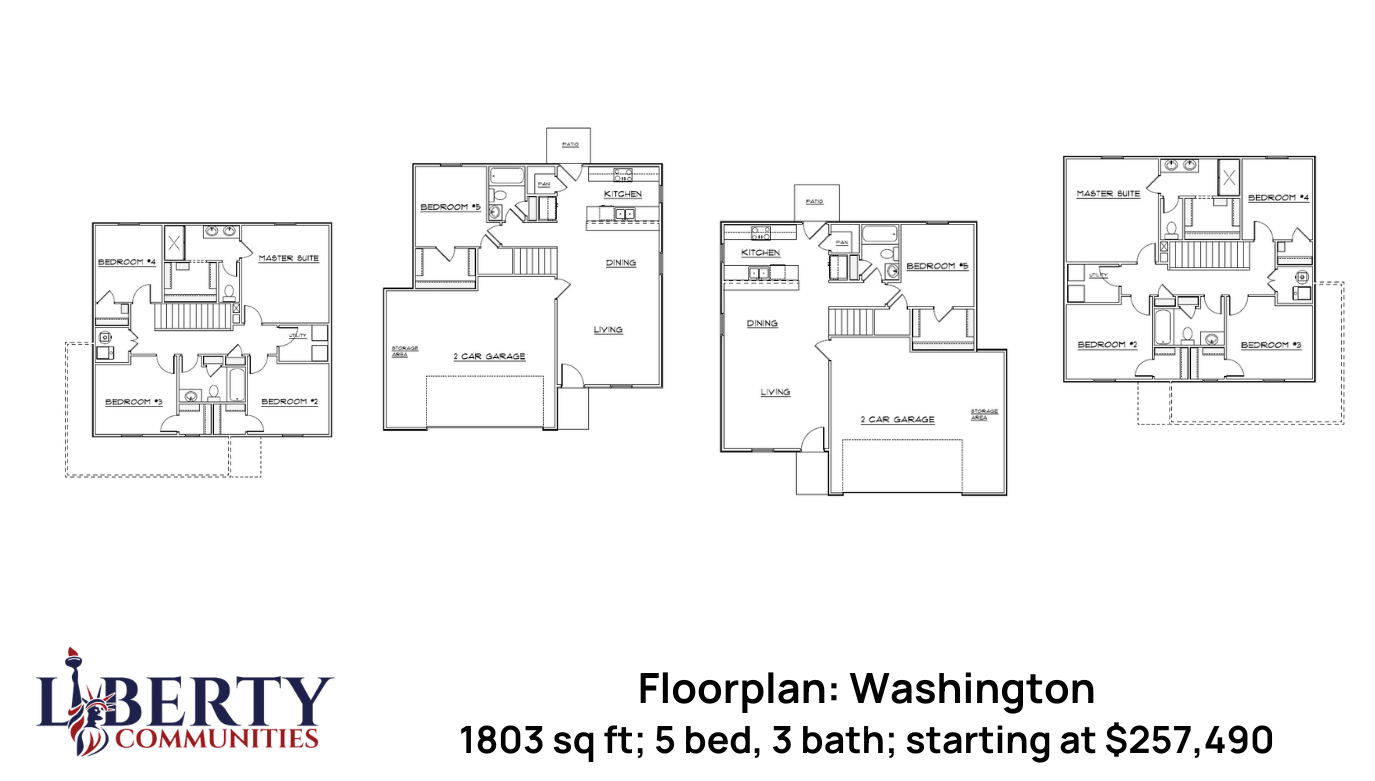 Washington A/B layouts Liberty Communities